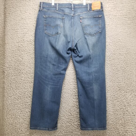 Levis Jeans Mens 42x30 Blue 541 Stretch Athletic Fit Taper Denim - Picture 1 of 14
